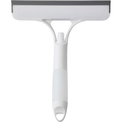 Tergivetro per porte in vetro della doccia. Tergivetro multiuso per pareti piastrellate della doccia, lavandini, specchi, bagni e finestrini dell'auto (bianco) (1/5)