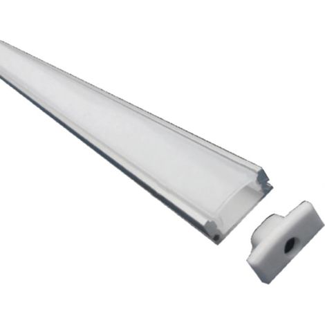 PROFILO INCASSO ALLUMINIO COVER PC OPALE 2 MT