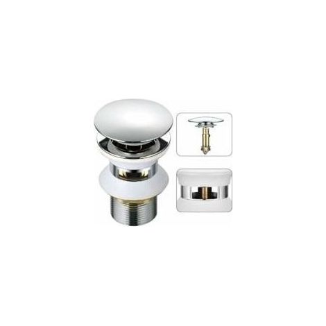 Universel Bonde Lavabo avec Trop-plein Pop-Up Automatique Push Open Click Clack pour Salle de Bain 1-1/4 en Laiton Chromé-