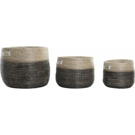 Cesti - Herbarium Marino - Naturale e dorato - 3 pcs - 37 x 37 x 40 cm (1/2)