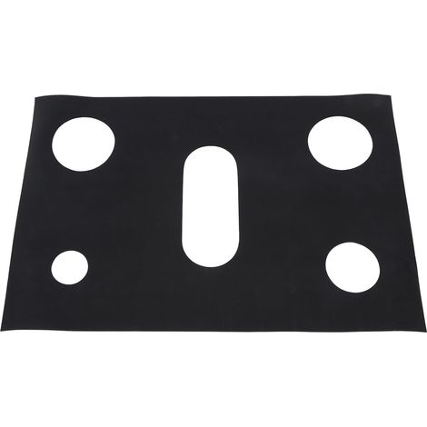 Protection de plaque de cuisson réutilisable et lavable, résistante à la chaleur, pour cuisinière à gaz, noire. (1/5)