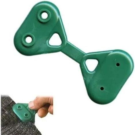 Fixation pour brise vue occultant - Attaches pour filet d'ombrage - 50 pièces (1/4)