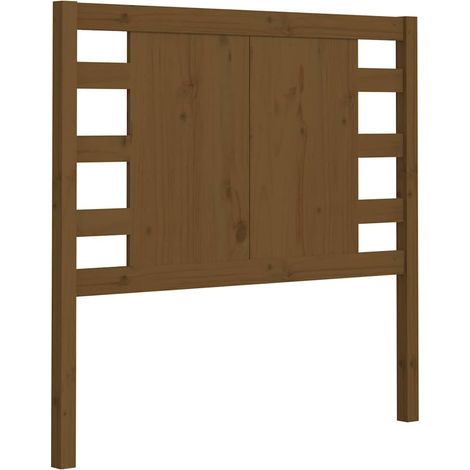 Maison Exclusive - Cabecero madera maciza de pino marrón miel 96x (1/5)