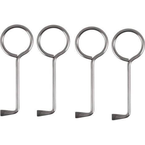 4 Cles Universelles Ouverture Porte Chambre Serrure Acier Inoxydable (1/5)