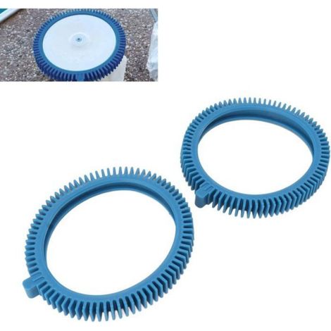 Pneu Avant Bleu pour Piscine avec Pièces de Nettoyage, 2X 4X Roues de Pression (1/5)
