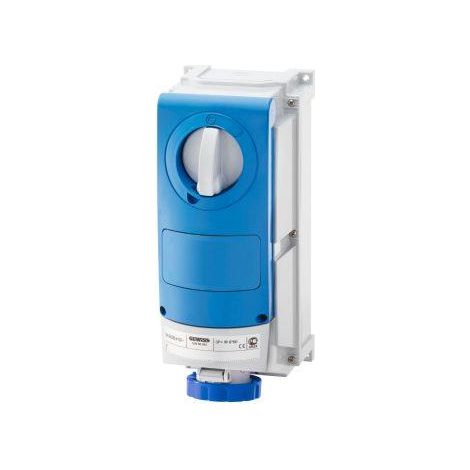 PRISE BL.IP66 A.F.3P+N+T 63A 230V 9H DIR GEWISS GW66529