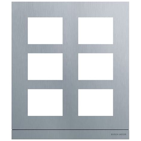 Busch-Jaeger Frontplatte Audio, 2/3, aluminium (41396CF-A-03), 2TMA200160A0036