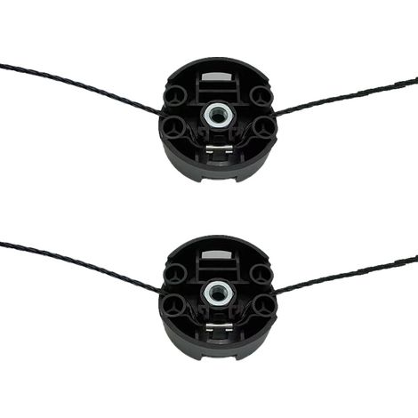 Lot de 2 bases de tête de coupe-bordures de remplacement compatibles avec Bosch AFS 23-37 (1/5)