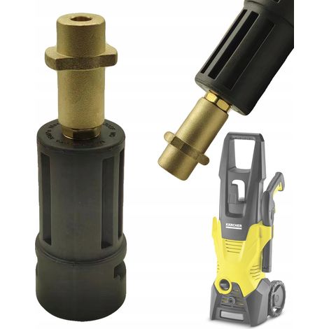 Adattatore Bayonet per Idropulitrice compatibile con Kärcher K – Ottone, 160 BAR, 60°C Facile Installazione, Alta Durata, Migliora Efficienza (1/2)