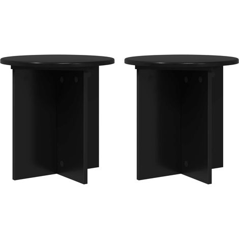 Maison Exclusive - Pflanzenständer 2 pcs Schwarz 40 x 40 x 40 cm