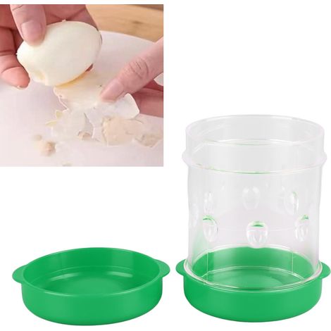 Éplucheur d'œufs automatique à manivelle, séparateur de coquilles d'œufs, éplucheur d'œufs, ustensile de cuisine, vert (1/5)