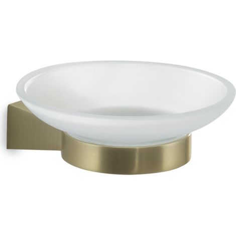 Portasapone da muro in acciaio inox e Cromall TN11 Gedy serie TONALE Oro Matt