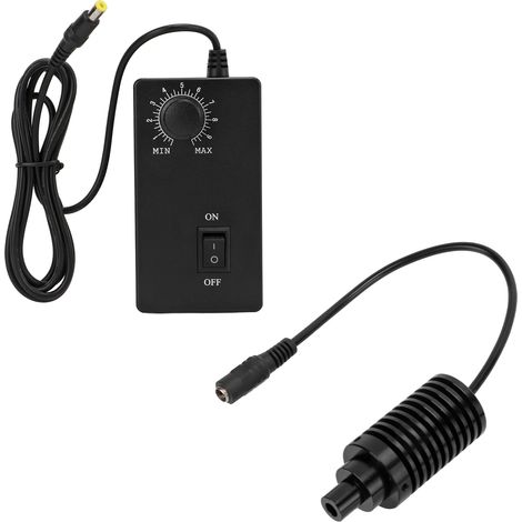 Projecteur LED coaxial pour microscope, luminosité réglable, résistant à l'usure et à la chaleur, alimentation AC100V-240V, Φ11mm, prise UE, bleu (1/5)