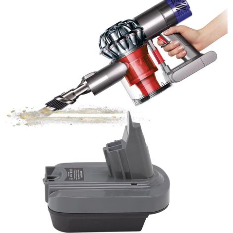 Adattatore per batteria al litio da 18V a 21,6V - ABS, compatibile con V6 SV03 SV04 SV09 DC62 DM18DSV6 - Protezione multifunzionale, facile installazione (1/4)