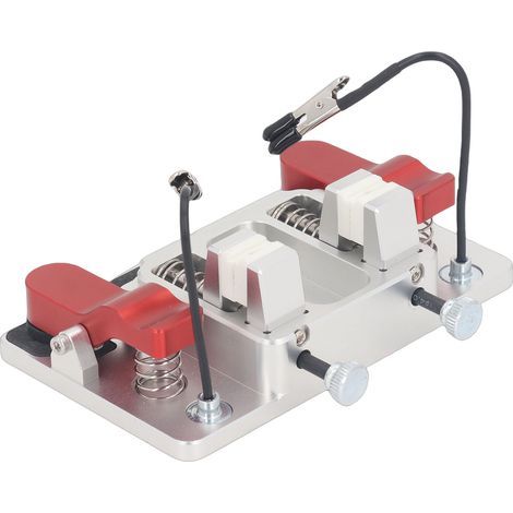 Articulated arm soldering station – 3 hands, aluminum clamps – For PCBs, LEDs, wires (1/5)