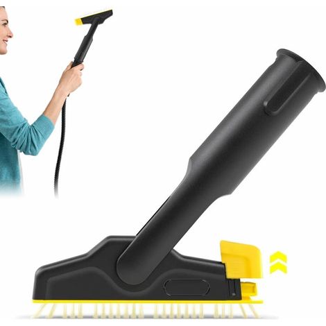 Brosse XXL pour Joints, Accessoire Vapeur, Brosse Grand Format pour Joints, pour Nettoyage des Joints de Carrelage en Ciment, pour Le Nettoyage Joints de Salle de Bain et Cuisine (1/5)
