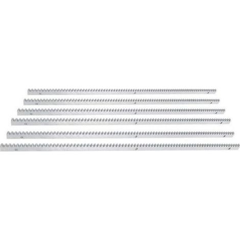 Rail denté - OUKANING - 6 m - Acier galvanisé - Capacité 2000 kg - IP44 (1/4)
