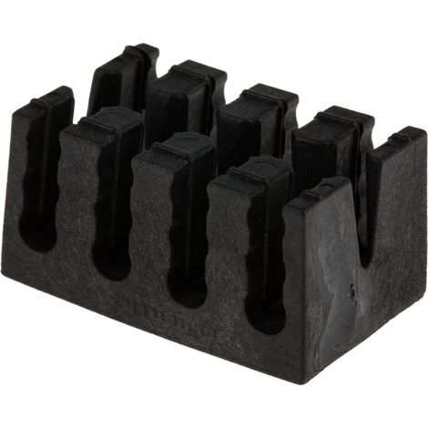 Range-câble RS PRO 4 Ouvertures, 40 x 25mm Noir ( Prix pour Paquet de 10 )