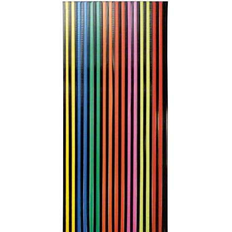 Cortina de puerta con correas plásticas Antillas Little - 90 x 220 cm - Miel