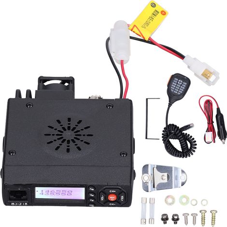 Émetteur-récepteur mobile multifonction 25W UV double bande 136-174/400-490MHz 128 canaux mini radio CB pour voiture (1/5)