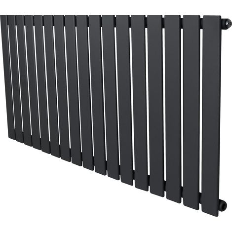 Radiatore Orizzontale Design Piatto Colonna Singola Antracite 600x1190 mm