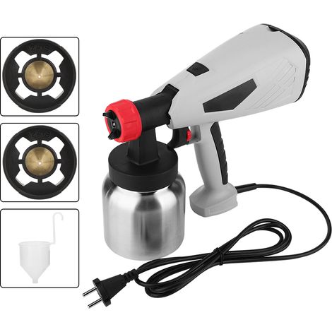 Pistolet électrique 800W 800ML JST80009 avec pot en aluminium, buses en laiton 1,0/1,8mm, prise UE 220-240V (1/5)