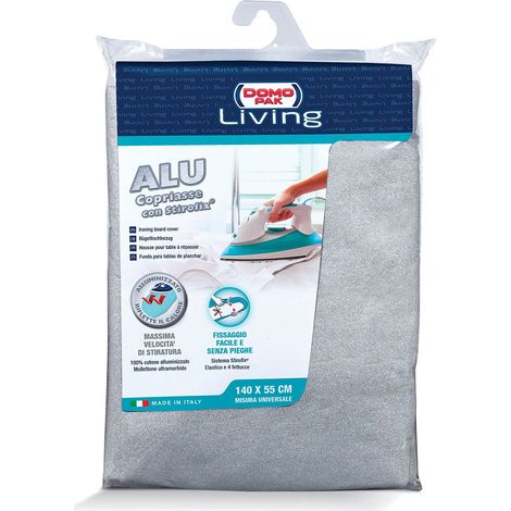 Domopak Living Telo Stiro, Cotone, Alluminio, 140 x 55 cm