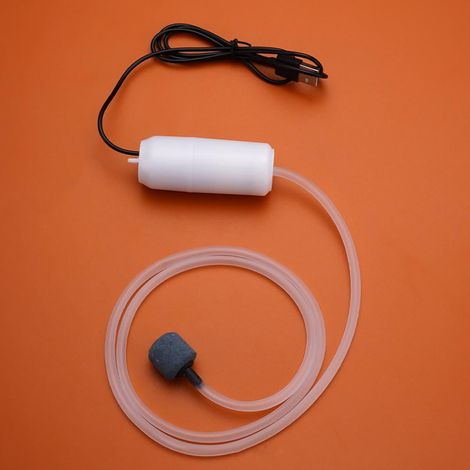 Pompe À Oxygène Pour Aquarium - Pompe USB Rechargeable Silencieuse - Pour Poissons Petits Aquariums Extérieur Pêche - 1 Pièce (1/5)