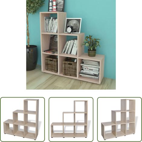 Bücherregal 107 cm - Treppenregal Bücherregal 107 cm Eichefarben (1/5)