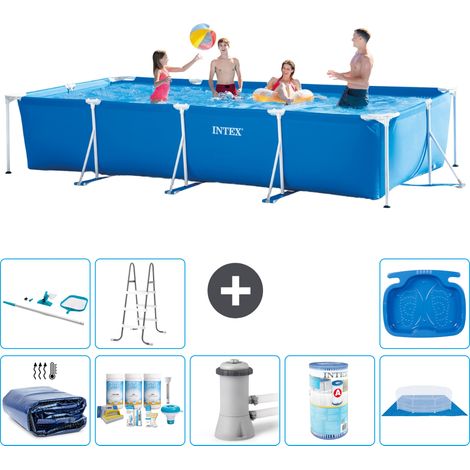 Intex Piscina con struttura Rettangolare - 450x220x84 cm - 7-pezzi S30278 (1/5)