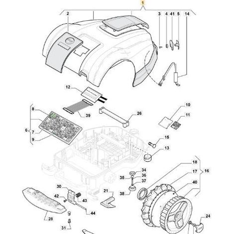 GRUPPO CALOTTA AUTOCLIP 223 ORIGINALE STIGA - 112600236/0