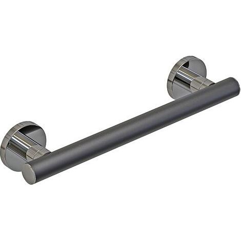 Poignée de maintien Elida Plus noir mat chromé LxHxP:400x32x87mm