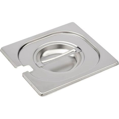 Couvercle inox avec encoche GN 1/6 - Gastro M