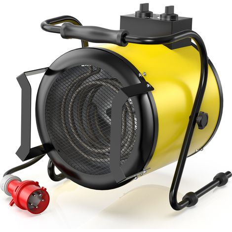 Chauffage Soufflant Professionnel 9kW - Radiateur Industriel, Thermostat & Angle Réglable pour Chantier - DAHTEC (1/5)