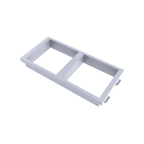 Platte 2 Löcher für Module in 100800x