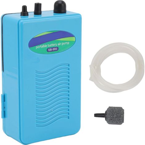 Pompe à oxygène pour aquarium, contrôle intelligent, silencieuse et portable, pour une utilisation intérieure et extérieure. (1/5)