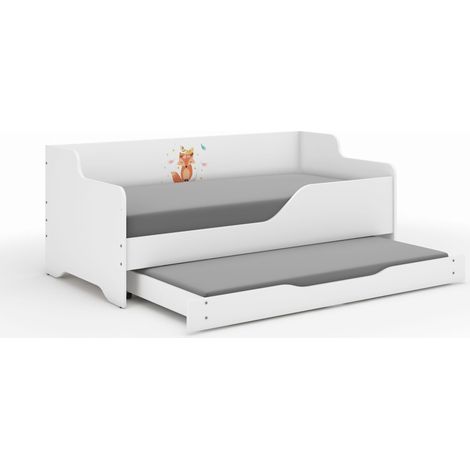 Lit enfant Lilu 160x80 renard avec fonction couchage (1/3)