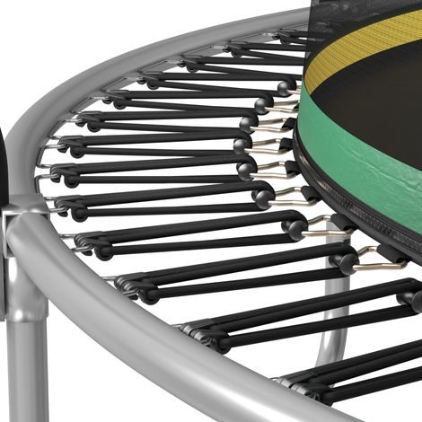 Trampoline de sécurité sans plumes sans couture,trampoline de jardin de 183 cm avec filet de sécurité