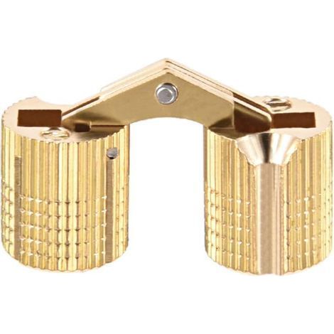 Pièce de charnière cylindrique invisible pour porte, armoire, placard, 12 mm, angle d'ouverture 180° (1/3)