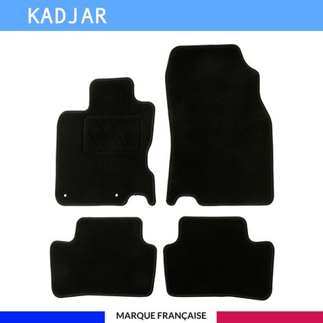 Tapis de voiture - Sur Mesure pour KADJAR (dès 2015) - 4 pièces - Tapis de sol antidérapant pour automobile (1/4)