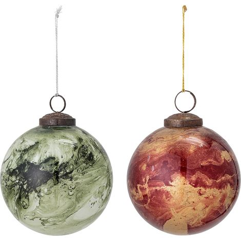Christbaumkugeln Marble M, 2 Stk.