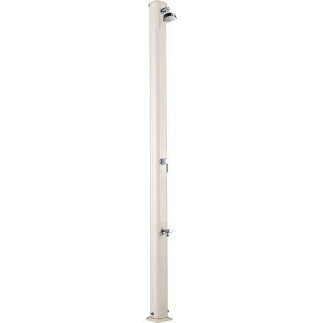 Doccia Solare da Giardino 25L Miscelatore e Lavapiedi Arkema Jolly S Bianco Crema (1/5)