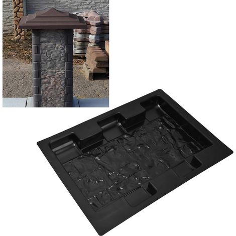 Poteaux de clôture décoratifs, poteaux de jardin en pierre reconstituée colorée, outils de fabrication, moule pour poteaux décoratifs de clôture (1/5)