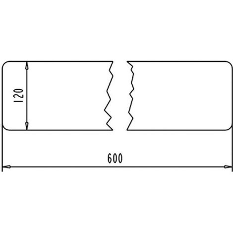 Ripiano in vetro di ricambio 600 mm in vetro trasparente IDEAL STANDARD
