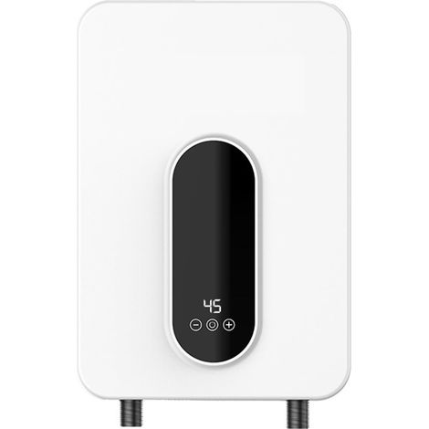 Chauffe-Eau 5500W Chauffe-Eau Instantané sans Réservoir Thermostat Chauffage À Induction Smart Touch Radiateurs Électriques Douche Automatique,éConomie D'éNergie