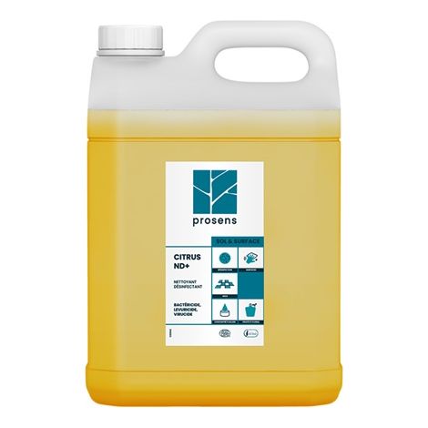 Citrus nd+ nettoyant désinfectant sols surfaces 5 l (1/3)