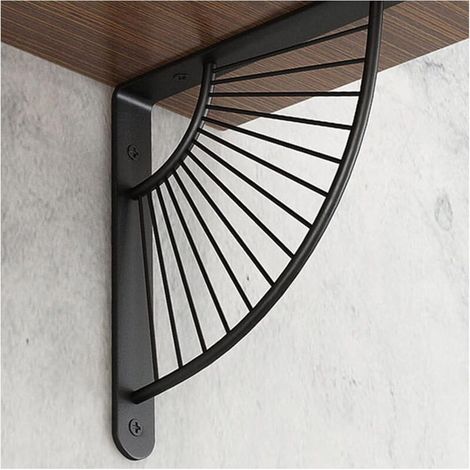 Ensemble de 4 petits supports décoratifs pour étagères flottantes en laiton, hei, 20 cm, pour décoration murale (1/5)