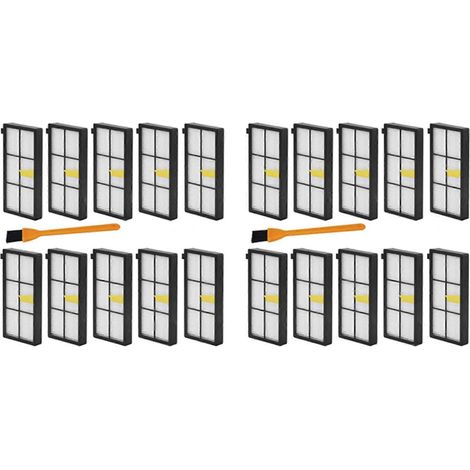 Kit de 22 filtres HEPA de rechange pour aspirateur iRobot Roomba 960, 800, 870, 871, 880, 980 et 981 (Honfa). (1/5)