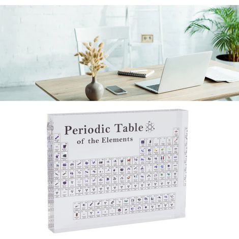 Periodensystembuchstaben aus Acryl, dekorativ für Kinderbildung, Schulausstellungen, chemische Elemente, Heimdekoration, kleine Größe (1/5)
