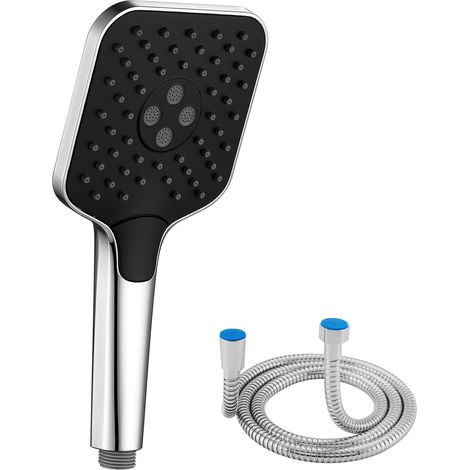 Pommeau de douche à 3 Modes Douchette à main pour Salle de bain, avec 1,5M Tuyau de douche